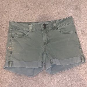 Camo green shorts